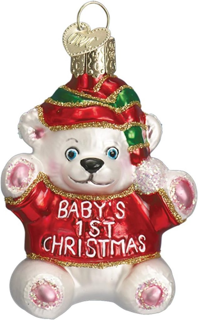 Old World Christmas Collection Glass Blown Ornaments for Christmas Tree Babys 1St amazon