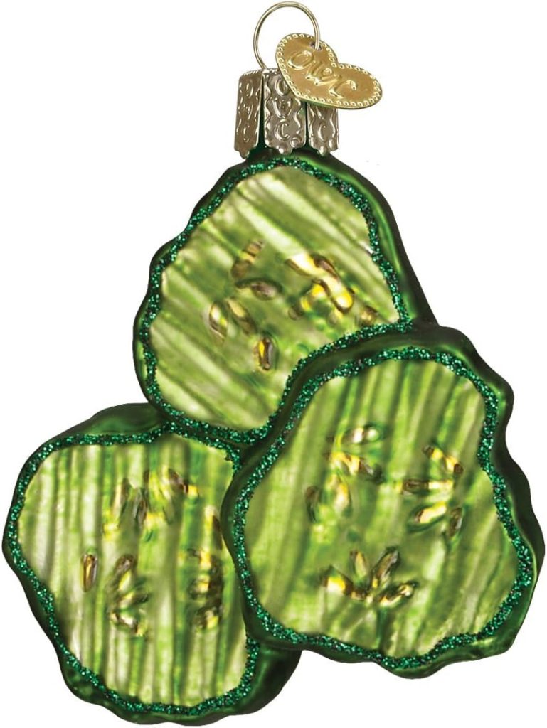 Old World Christmas Ornaments Pickle Chips Glass Blown Ornaments amazon