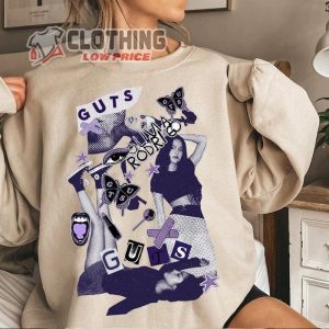 Olivia Rodrigo Guts 2024 Shirt, Vintage Olivia Rodrigo Sweatshirt, Guts Album Olivia Tour Shirt, Olivia Rodrigo Setlist Merch