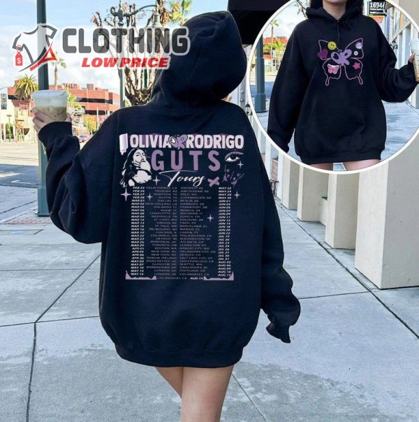 Olivia Rodrigo Guts Tour 2024 Shirt, Olivia Rodrigo Hoodie, Vintage Olivia Rodrigo Shirt, Olivia Merch