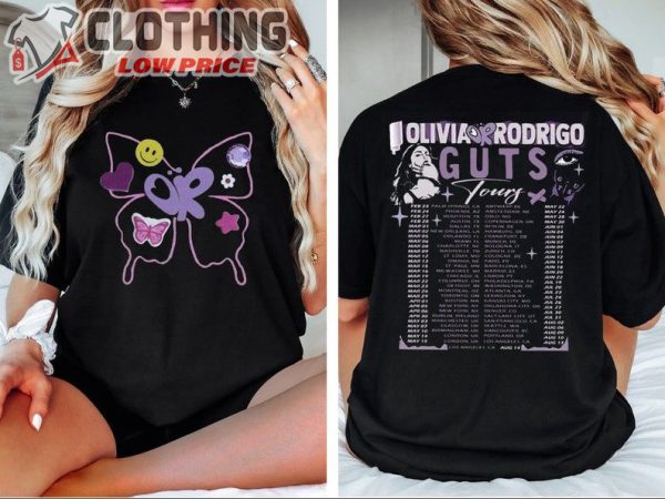 Olivia Rodrigo Guts Tour 2024 Shirt, Olivia Rodrigo Hoodie, Vintage Olivia Rodrigo Shirt, Olivia Merch