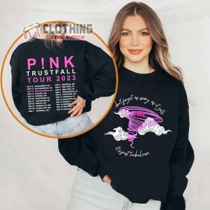 P!nk Trustfall Tour 2023 Merch Trustfall Album Tour 2023 Shirt Dont Forget As Scary As It Gets Hoodie 1