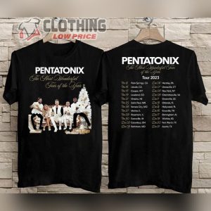 Pentatonix 2023 A Most Wonderful Tour Of The Year T- Shirt, Pentatonix Christmas Tour 2023 T- Shirt, Pentatonix Tour 2023 USA Merch
