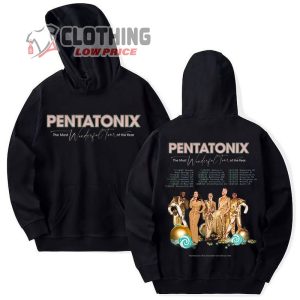 Pentatonix The Most Wonderful Tour Of The Year 2023 Shirt Pentatonix Band Holiday Tour Shirt Pentatonix World Tourt Shirt 1