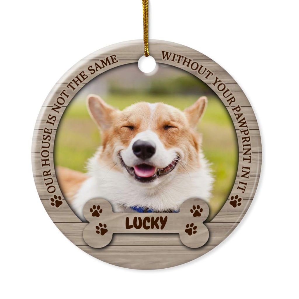 Personalized Dog Photo Christmas Ornament 2023 Customized Dog Gift Ornament amazon