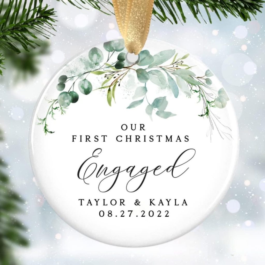 Personalized Newly Engaged Gifts 2022 Unique Engagement Ornament Gifts for Engaged Couples amazon