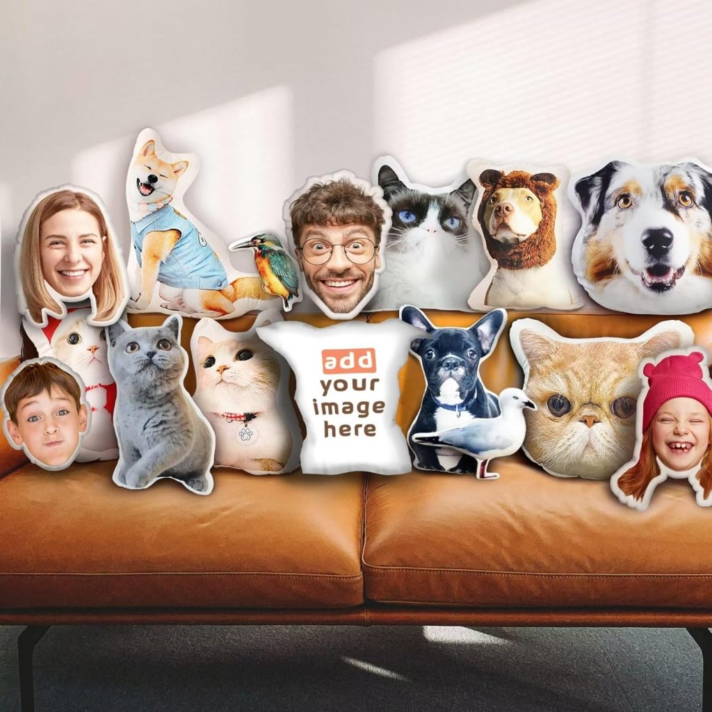 Personalized Pet Pillow Shaped Like Your Photo amazon