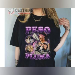 Peso Pluma Trending Tee, Peso Pluma Shirt, Peso Pluma Tour 2023 Crewneck, Peso Pluma Fan Sweatshirt, Peso Pluma Fan Gift