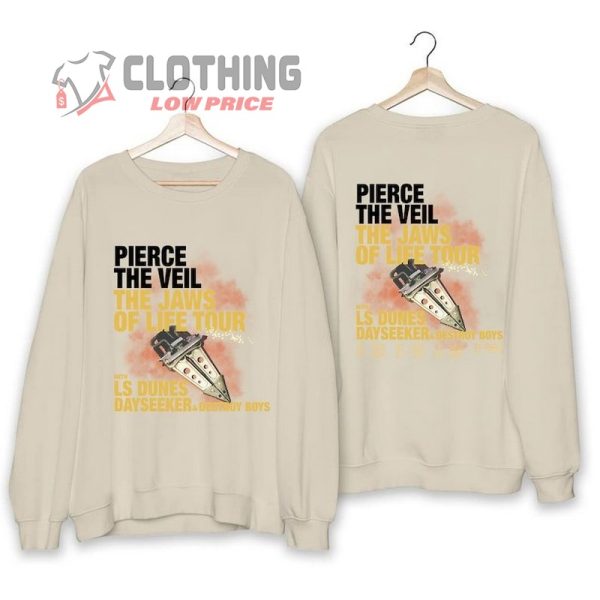 Pierce The Veil 2023 Concert Shirt, Pierce The Veil The Jaws Of Life Tour 2023 Tour Shirt, Pierce The Veil Band Fan Shirt