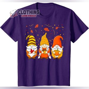 Pumpkin Gnomes Fall Shirt Cute Thanksgiving T Shirt Thanksgiving Gnome5