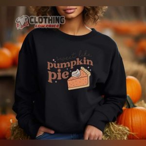 Pumpkin Pie Thanksgiving Sweatshirt, Thanksgiving Pumpkin Sweatshirt, Pumpkin Spice, Lover Gift For Thanksgiving