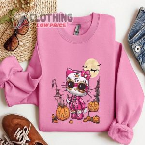 Spooky Season Halloween Kawaii Kitty Shirt, Retro Halloween Cute Cat Shirt