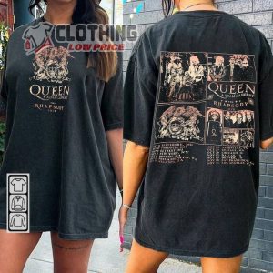 Queen Adam Lambert The Rhapsody Tour 2023 Music Shirt, Queen Tour Setlist 2023 Shirt, Adam Lambert Tour 2023 Hoodie