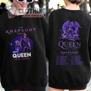 Queen Rock Band Tour 2023 Shirt, Queen Adam Lambert The Rhapsody Tour 2023 T-shirt, Adam Lambert Tour 2023 Shirt, Adam Lambert Merch