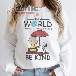 Retro Charlie Brown And Snoopy Shirt, The Peanuts In A Wold Unisex Tshir