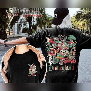 Retro Disneyland Mickey And Friends Shirt Disneyland Christmas Shirt Merry Christmas 2023 Shirtchristmas 2023 Merch Holiday Gift 2