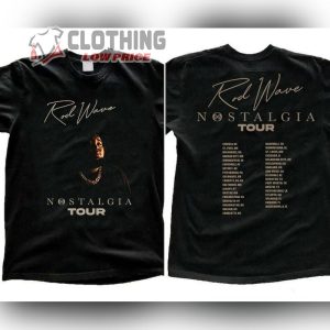 Retro Nostalgia Tour 2023 Shirt, Rod Wave Tour Schedule Tee, Rod Wave Concert 2023 Shirt