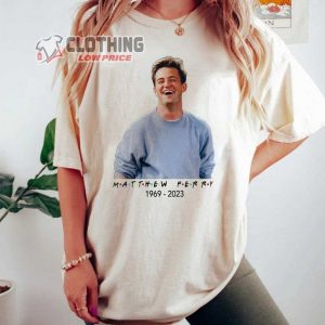 Rip Matthew Perry Friends Unisex Merch, Chandler Bing Graphic T-Shirt, Matthew Perry Graphic Shirt, Retro Friends TShirt