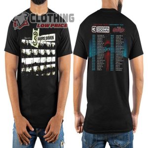 Rock Band 3 Doors Down Tour 2023 Shirt
