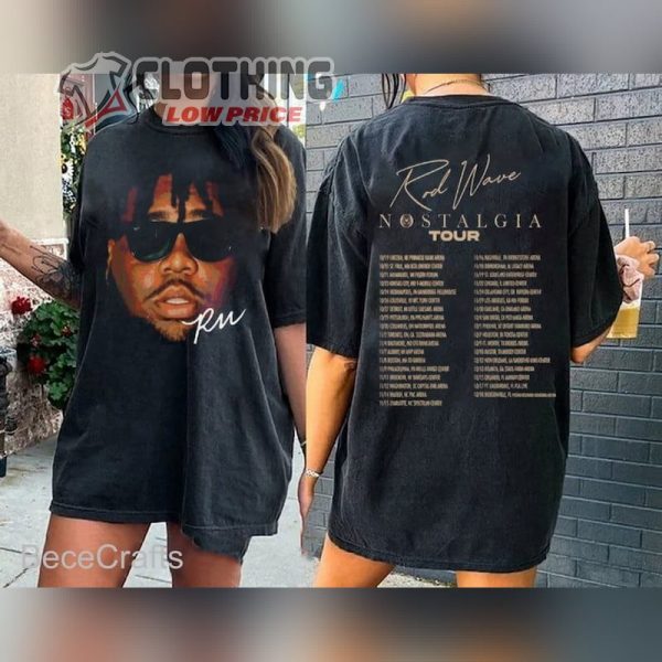 Rod Wave 2023 Concert Shirt, Retro Rod Wave Nostalgia Tour Sweatshirt, Rod Wave Merch, Rod Wave Tour Tickets Merch