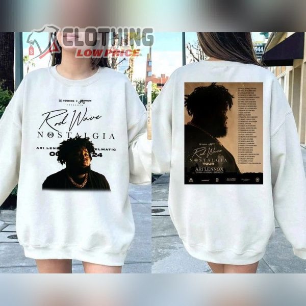 Rod Wave Nostalgia 2023 Tour Sweatshirt, Rod Wave Merch, Rod Wave’s 2023 Tour Dates The Nostalgia Tour Shirt, Rod Wave Concert 2023 Merch