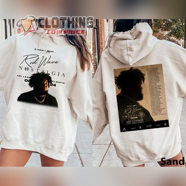 Rod Wave Nostalgia 2023 Tour Sweatshirt, Rod Wave Merch, Rod Wave’s 2023 Tour Dates The Nostalgia Tour Shirt, Rod Wave Concert 2023 Merch