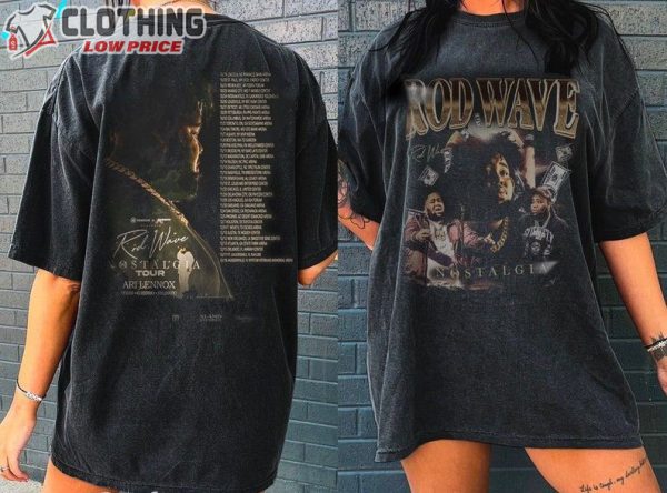 Rod Wave Nostalgia Rap Music Shirt, Rod Wave Nostalgia 2023 Tour Sweatshirt, Rod Wave Tour Tickets Merch