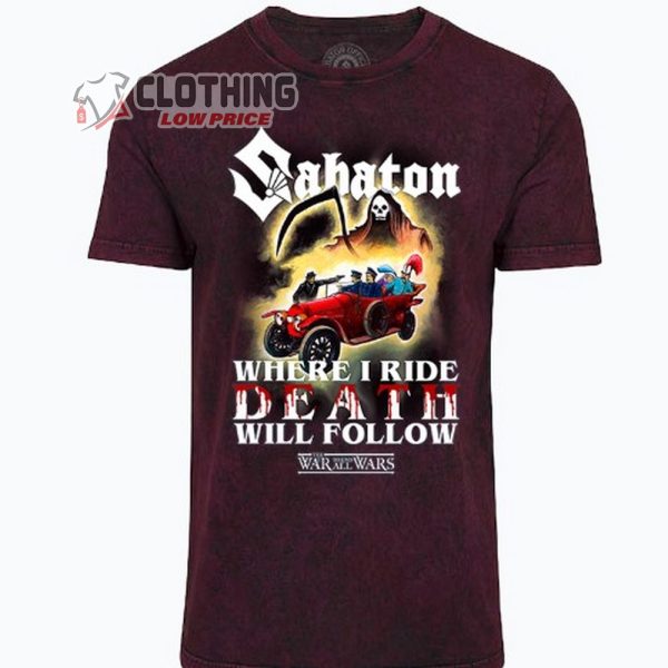 Sabaton Death Shirt, Sabaton Shirt, Sabaton Tour 2024 Shirt, Sabaton Tour Merch, Sabaton Fan Gift