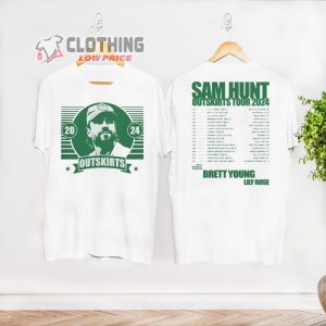 Sam Hunt Concert 2024 Merch, Sam Hunt 2024 Outskirts Tour Tee, Sam Hunt Reveals 2024 Outskirts Tour Dates T-Shirt