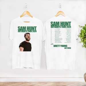 Sam Hunt Outskirts Tour 2024 Merch, Sam Hunt 2024 Concert Shirt, Sam Hunt Country Music Tour 2024 T-Shirt