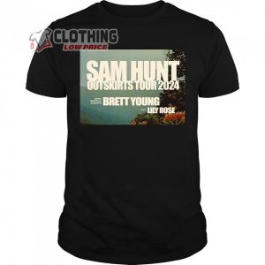 Sam Hunt Outskirts Tour 2024 Merch, Sam Hunt Tour Dates 2024 Shirt, Sam Hunt Presale Code T-Shirt