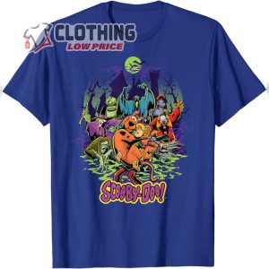Scooby Doo and Shaggy Chased by Monsters Halloween T Shirt2 1