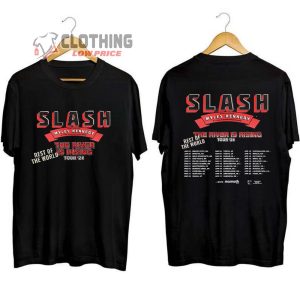 Slash Myles Kennedy And The Conspirators Tour 2024 Merch, Slash Tour Dates 2024 Shirt, Slash The River Is Rising Tour 24 T-Shirt