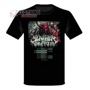 Slaughter To Prevail Tour 2023 Poster Schedule And Setlist T Shirt Hoodie And Sweater