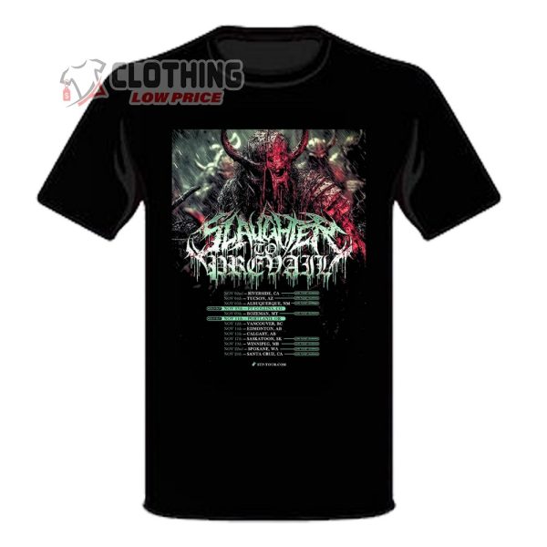 Slaughter To Prevail Tour 2023 Poster Schedule And Setlist T-Shirt, Hoodie And Sweater