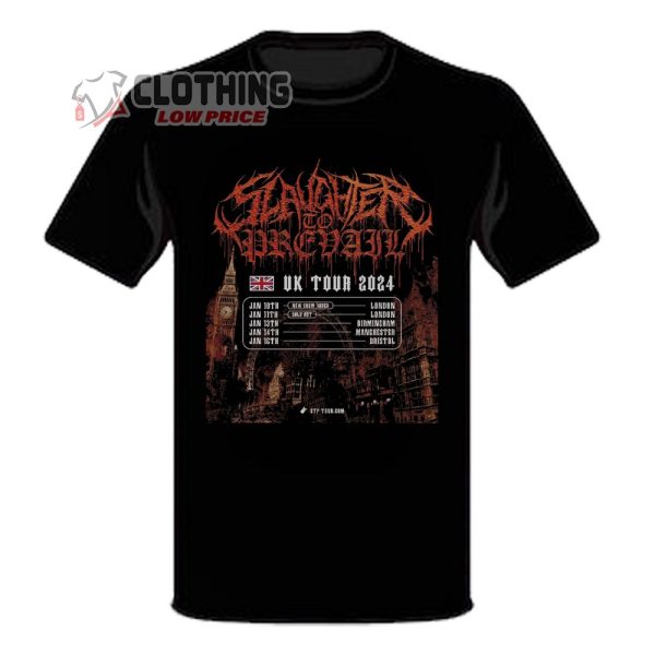 Slaughter To Prevail UK Tour 2024 Dates And Ticketmaster T-Shirt, Hoodie And Sweater