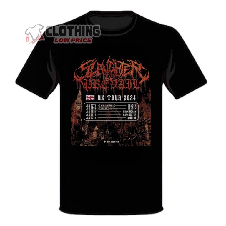 Slaughter To Prevail UK Tour 2024 Dates And Ticketmaster TShirt