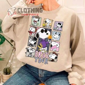 Snoopy Eras Tour Shirt Shirt, Snoopy Charlie Eras Shirt, Snoopy Christmas Shirt, Snoopy And Woodstock Sweatshirt