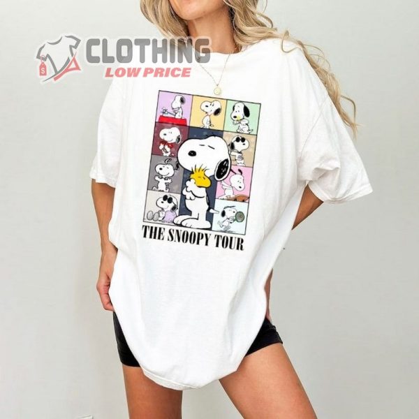 Snoupy Eras Tour Sweatshirt, Snoupy Charlie Eras Shirt, Snoupy Friends Snoupy And Woodstock, Cartoon Character Hoodie