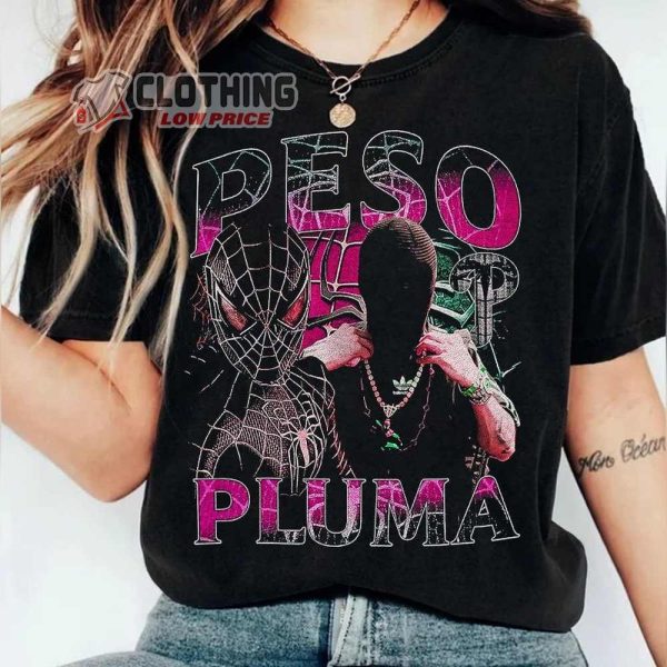 Spider Peso Pluma Shirt, Vintage Peso Pluma Shirt, Peso Pluma Music Tour 2023, Peso Pluma Music Tee, Peso Pluma Fan Gift