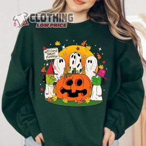 Spooky Season Halloween Ghost Sweatshirt, I Got A Rock Charlie Brown Shirt, Funny Ghost Costume
