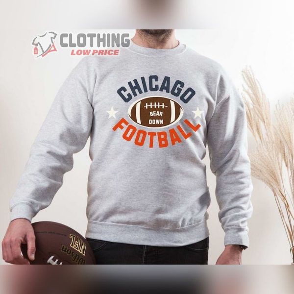 Steve McMichael Chicago Bears Sweatshirt, Chicago Football Game Day Sweatshirts, Football Sweater, Chicago Football Shirt