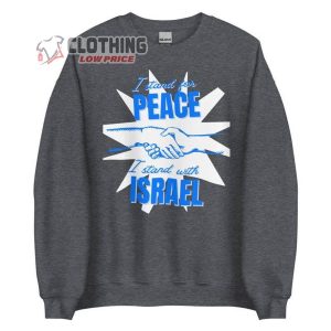 Stop War Stand With Israel Sweatshirt Jewish Gift Shirt Hamas Israel War Sweatshirt Free Palestine T Shirt Retro Aesthetic Hebrew Sweater