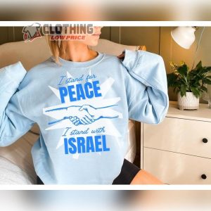 Stop War Stand With Israel Sweatshirt Jewish Gift Shirt Hamas Israel War Sweatshirt Free Palestine T Shirt Retro Aesthetic Hebrew Sweater1