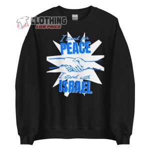 Stop War Stand With Israel Sweatshirt Jewish Gift Shirt Hamas Israel War Sweatshirt Free Palestine T Shirt Retro Aesthetic Hebrew Sweater3