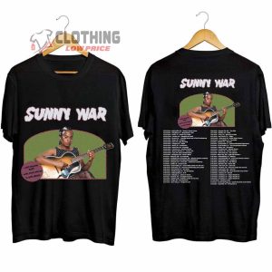 Sunny War North American Tour 2024 Merch Sunny War Upcoming Tour Dates 2024 Shirt Sunny War 2024 Concert Tee Sunny War Tour Dates With Mitski Bonnie Raitt T Shirt 2