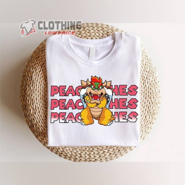 Super Mario Peaches Bowser Shirt, Mario Bowser Love Peaches Shirt ...