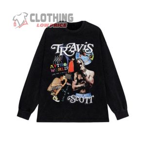 Travis Scott Astroworld Graphic Tee Shirt Acid Wash Vintage Oversized, Large Cotton Retro Anime Cool Gift Skater Bootleg