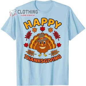 Thanksgiving Happy Turkey Family T-Shirt, Thanksgiving Shirt, Cute Thanksgiving Tee, Turkey Family, Thanksgiving Gift