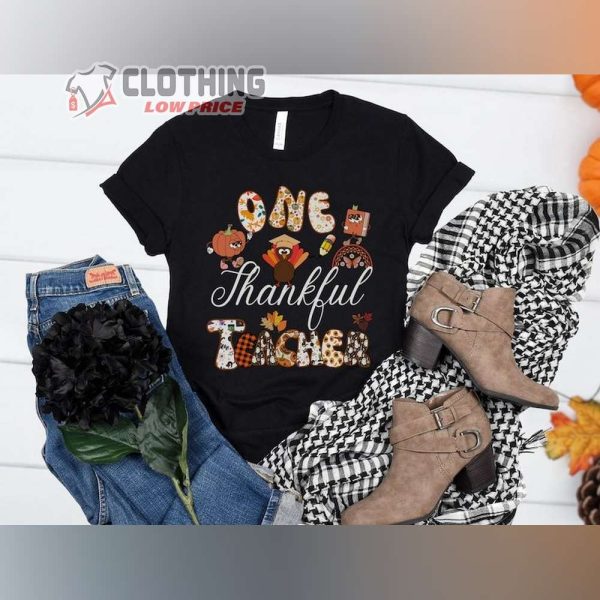 Thanksgiving Teacher Shirt, Cute Teacher Thanksgiving Shirt, Thankful Teacher Tshirt, Thanks Giving Shirt, Fall Shirt, Turkey Teacher, Thanksgiving Gift